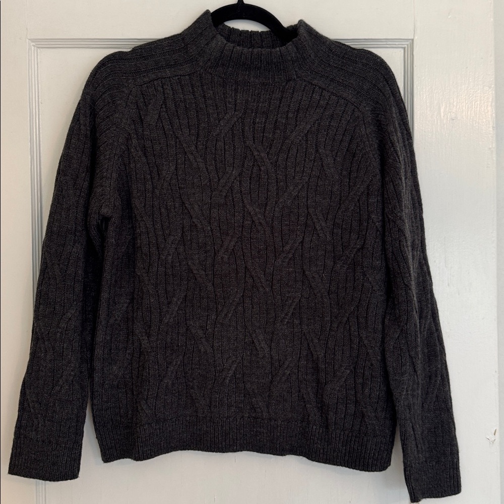 Mango Charcoal Knit Sweater